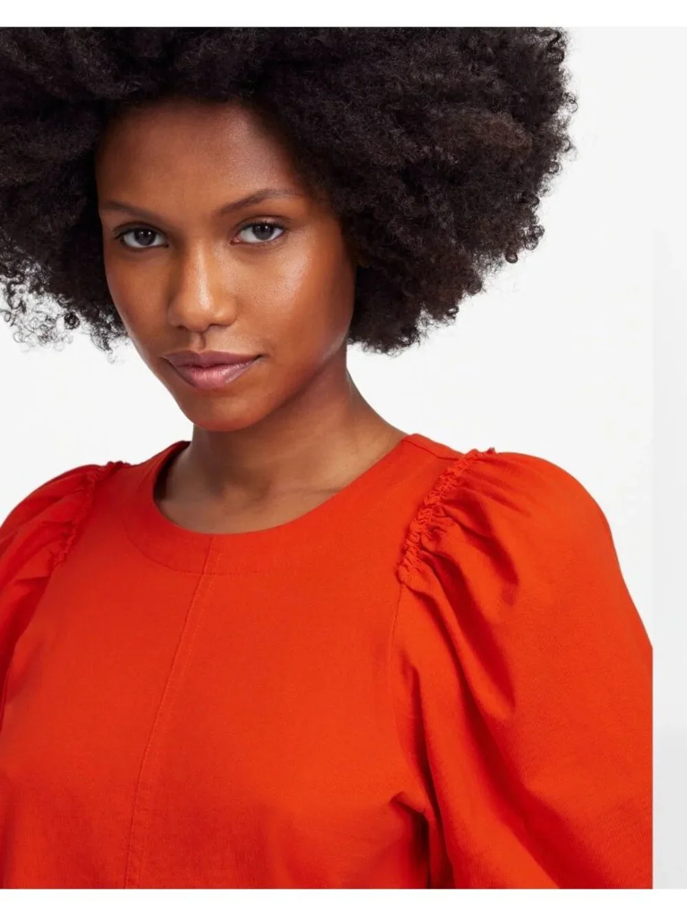 NWT Madewell Red Puff-Sleeve Tee - Size: XXS